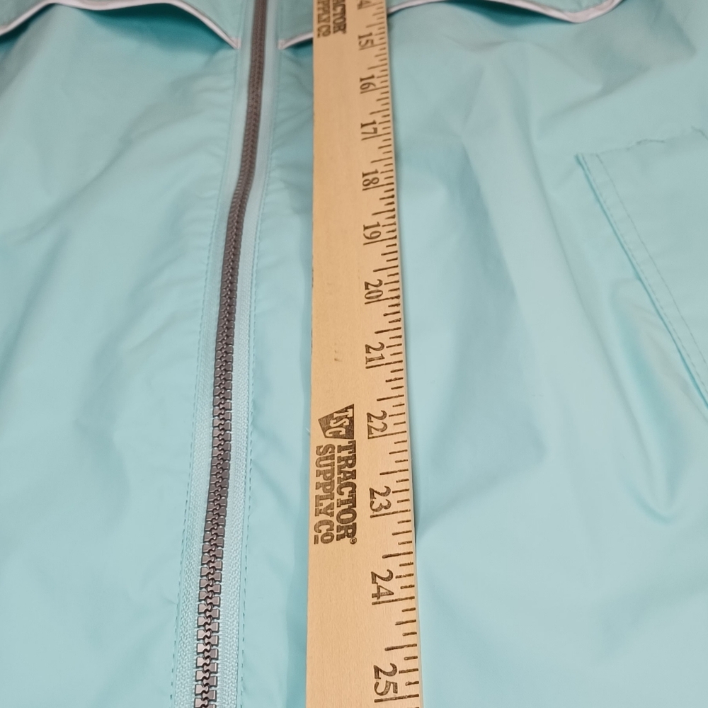 Charles River Apparel New Englander Rain Jacket Gray Reflective Trim, Hooded - Picture 13 of 14
